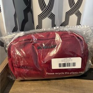 MZ Wallace Medium Bowery Cosmetic bag in Rouge color